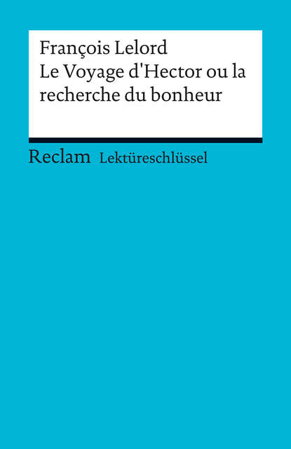 Reclam Lektüreschlüssel