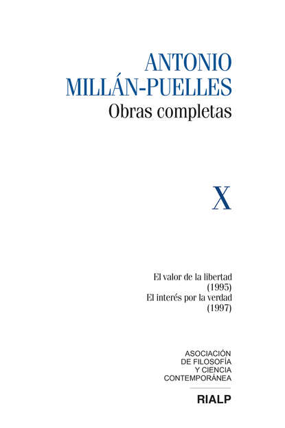 Obras Completas de Antonio Millán-Puelles