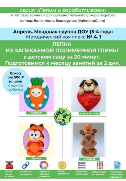 Лепка в детском саду. Младшая группа