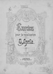 Exercices pour la vocalisation par G. Aprile