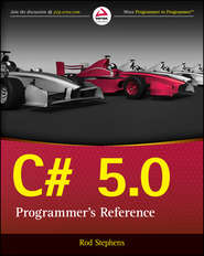 C# 5.0 Programmer's Reference