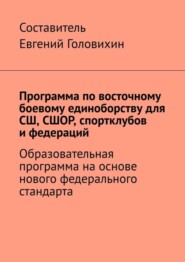 Программа по восточному боевому единоборству для СШ, СШОР, спортклубов и федераций