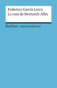 Lektüreschlüssel. Federico García Lorca: La casa de Bernarda Alba