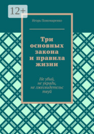 Три основных закона и правила жизни. Не убий, не укради, не лжесвидетельствуй