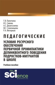 Педагогические условия ресурсного обеспечения первичной профилактики делинквентного поведения подростков-мигрантов в школе. (Бакалавриат, Специалитет). Учебное пособие.