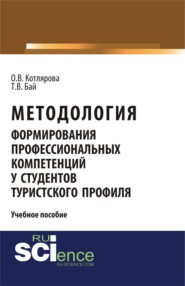Методология формирования профессиональных компетенций у студентов туристского профиля. (Бакалавриат, Магистратура). Учебное пособие.