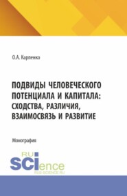 Подвиды человеческого потенциала и капитала: сходства, различия, взаимосвязь и развитие. (Аспирантура, Магистратура). Монография.