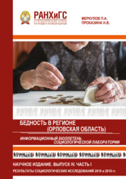 Информационный бюллетень социологической лаборатории. Научное издание. Выпуск 4. Часть 1. Бедность в регионе (Орловская область)