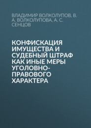 Конфискация имущества и судебный штраф как иные меры уголовно-правового характера