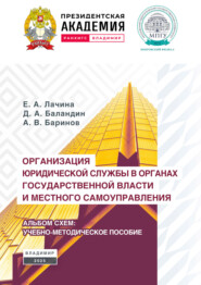 Организация юридической службы в органах государственной власти и местного самоуправления. Альбом-схем