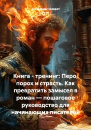 Книга – тренинг: Перо, порох и страсть. Как превратить замысел в роман – пошаговое руководство для начинающих писателей