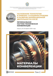 Наукоемкие технологии в приборо- и машиностроении и развитие инновационной деятельности в вузе. Региональная научно-техническая конференция (Калуга, 23–25 апреля 2024 года). Том 2