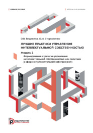 Лучшие практики управления интеллектуальной собственностью. Модуль 2. Формирование стратегии управления интеллектуальной собственностью или политики в сфере интеллектуальной собственности