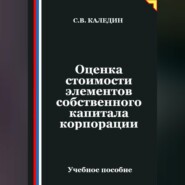 Оценка стоимости элементов собственного капитала корпорации