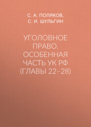 Уголовное право. Особенная часть УК РФ (главы 22–28)