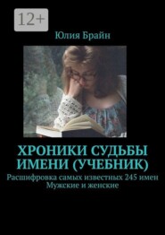 Хроники судьбы имени. Учебник. Расшифровка самых известных 245 имен. Мужские и женские