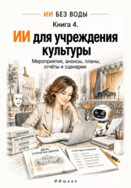 ИИ для учреждения культуры. Мероприятия, анонсы, планы, отчёты и сценарии