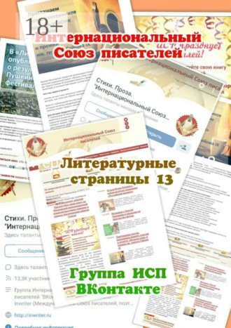 Литературные страницы – 13. Группа ИСП ВКонтакте