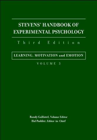 Stevens' Handbook of Experimental Psychology, Learning, Motivation, and Emotion