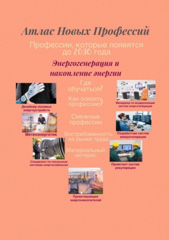 Атлас Новых Профессий. Энергогенерация и накопление энергии. Профессии, которые появятся до 2030 года