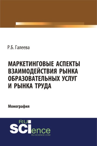 Маркетинговые аспекты взаимодействия рынка образовательных услуг и рынка труда. (Аспирантура, Бакалавриат, Магистратура, Специалитет). Монография.
