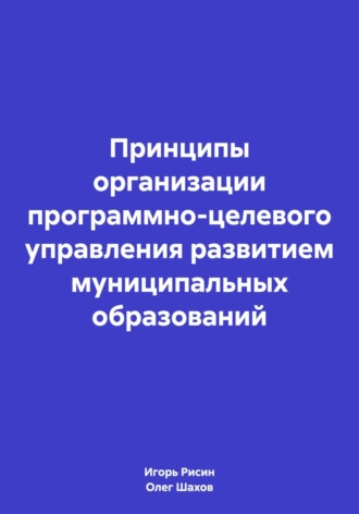 Принципы организации программно-целевого управления развитием муниципальных образований