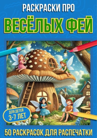 Раскраски про весёлых фей