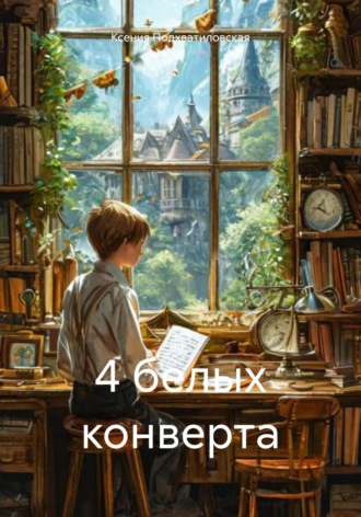 4 белых конверта