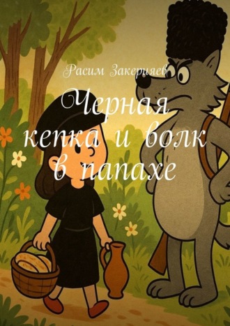 Черная кепка и волк в папахе