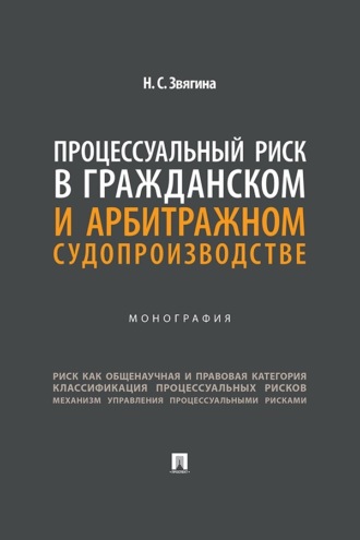 Процессуальный риск в гражданском и арбитражном судопроизводстве. Монография