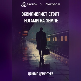 Эквилибрист стоит ногами на земле