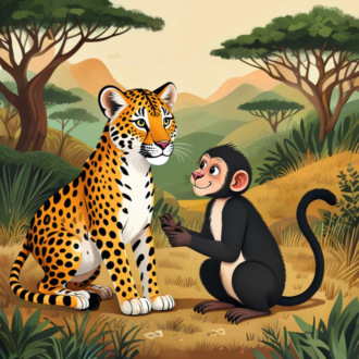 Детеныш леопарда и детеныш обезьяны. Амхарская сказка.