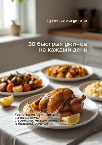 30 быстрых ужинов на каждый день. Рецепты на 30 минут для занятых семей – с вариантами при аллергиях и бюджет/премиум