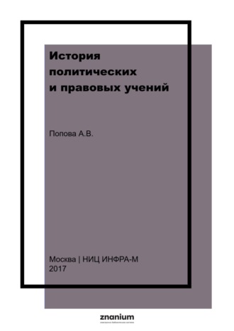 История политических и правовых учений