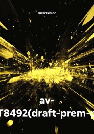 av- TEST8492(draft-prem-publ)