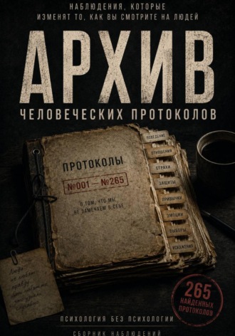 Протокол наблюдений за человеком