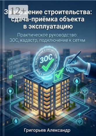 Завершение строительства: сдача-приёмка объекта в эксплуатацию. Практическое руководство: ЗОС, кадастр, подключение к сетям